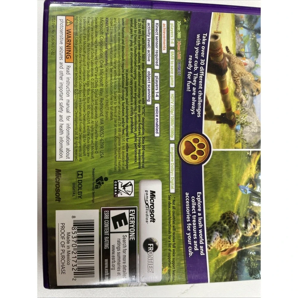 N/A kinectimals xbox